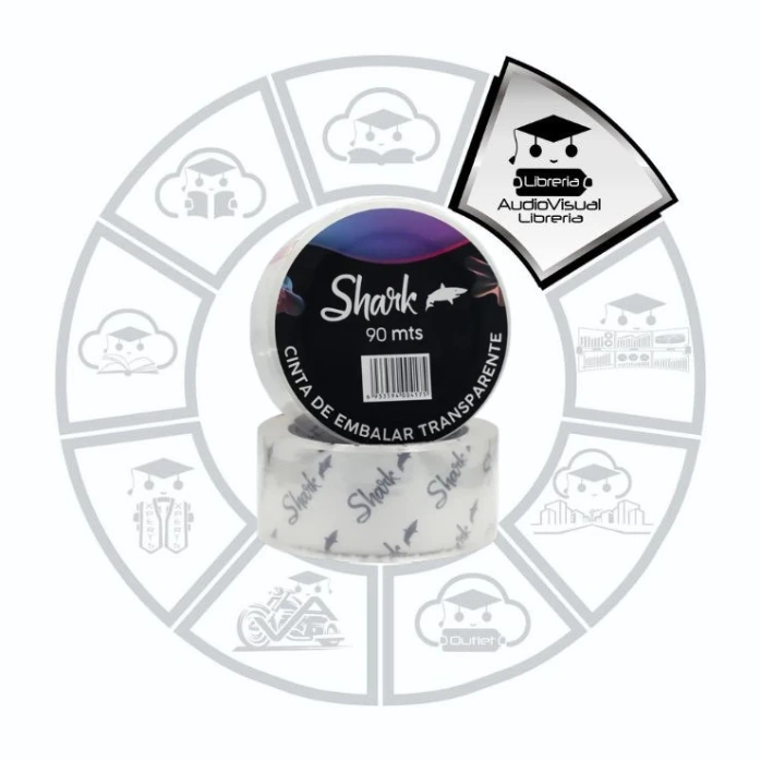 [CIET9] CINTA EMBALAR TRANSPARENTE 90M SHARK