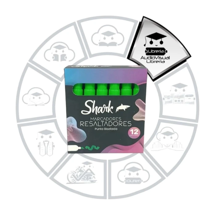 [REVS12] RESALTADOR VERDE SHARK 12