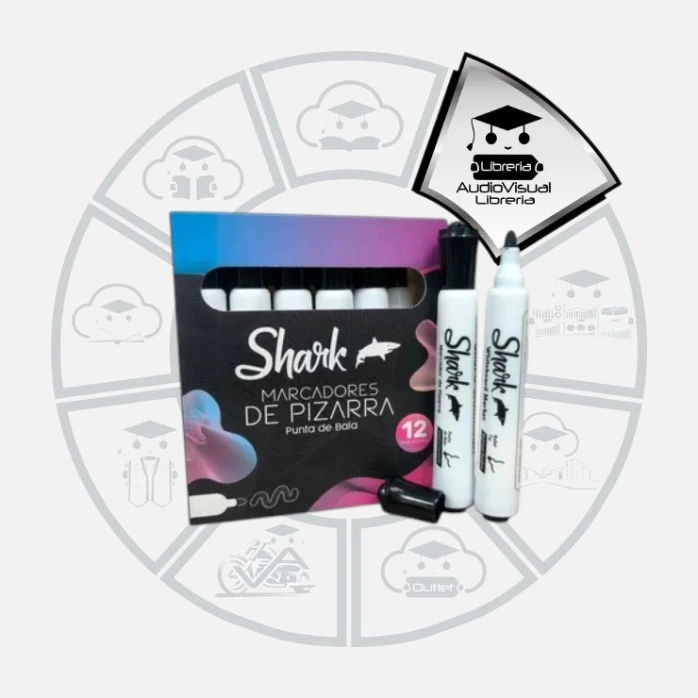 [MAANSHA12] MARCADOR ACRILICO NEGRO SHARK 12